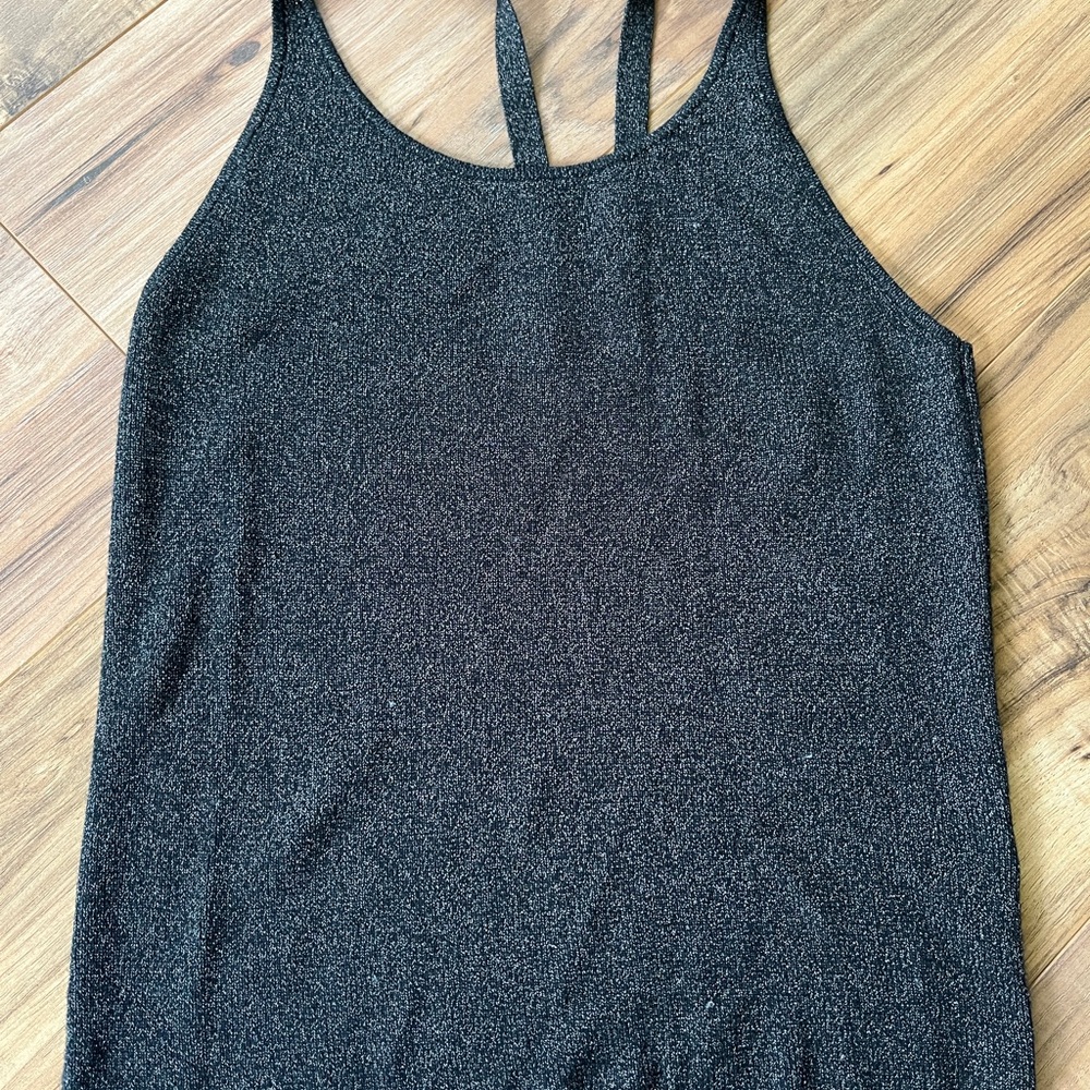 BR sweater tank Black Sparkly M NWOT